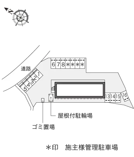 ★手数料０円★南アルプス市下宮地　月極駐車場（LP）